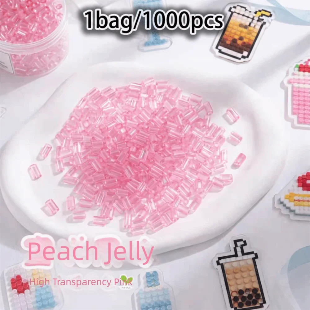 Transparent DIY Perler Fuse Beads 2.6mm – 1000pcs Glass-Color