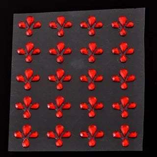 Rhinestone Face & Eye Gem Stickers – 15 Sheets Crystal Body Art