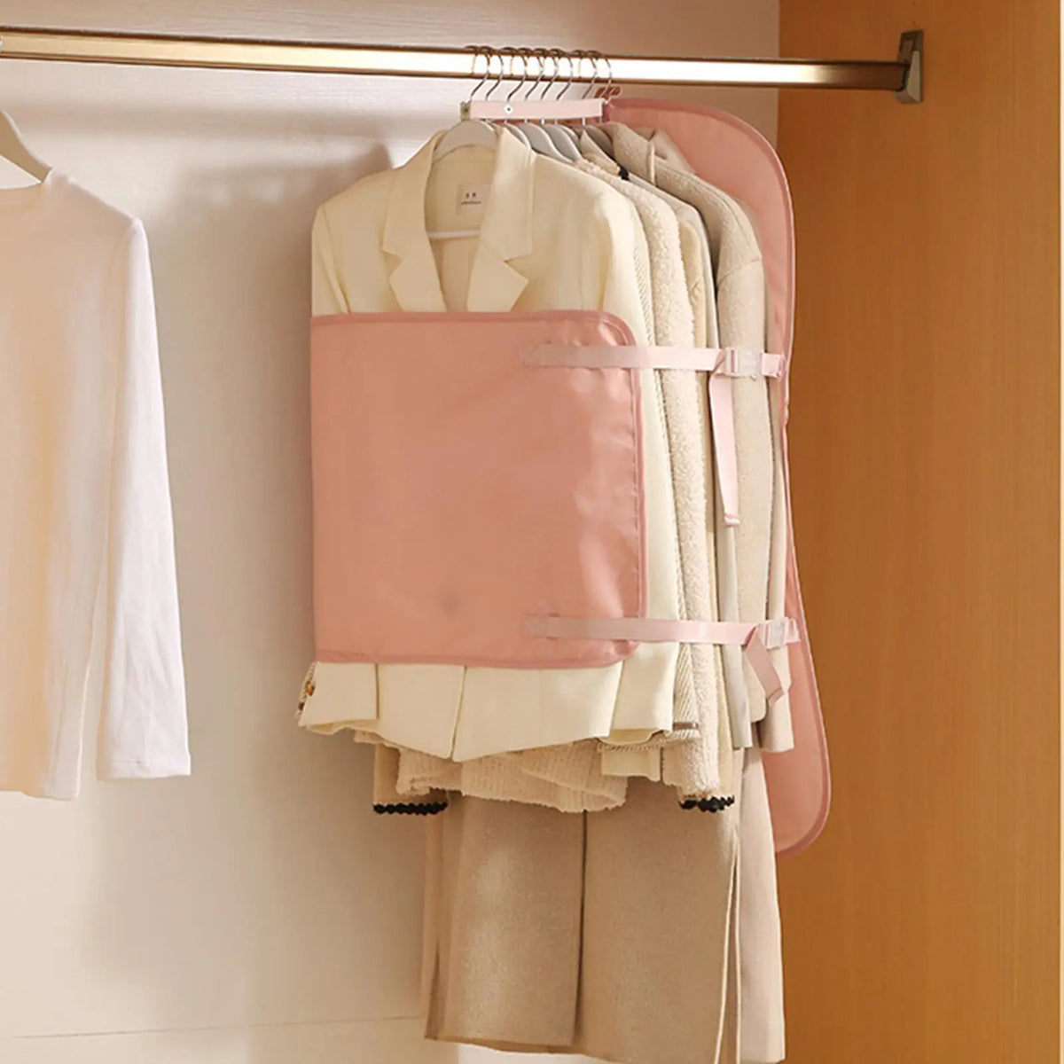 Hanging Garment Bag Compression Board & Adjustable Strap