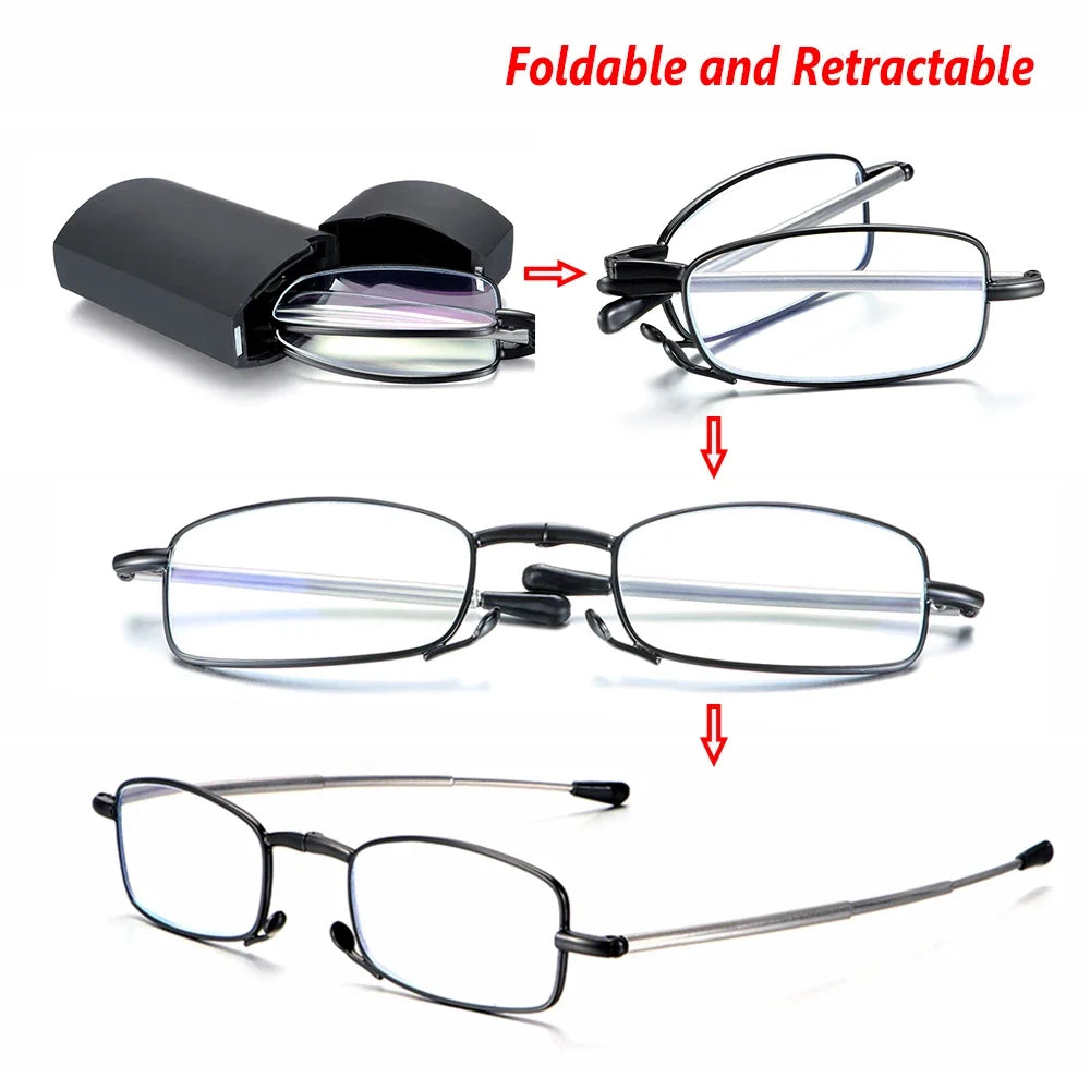 KLASSNUM Folding Reading Glasses +1.0–+4.0 | Unisex with Case