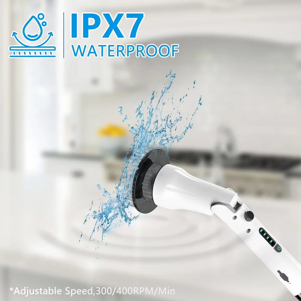 High-Torque Electric Spin Scrubber – Kitchen & Bathroom Brush