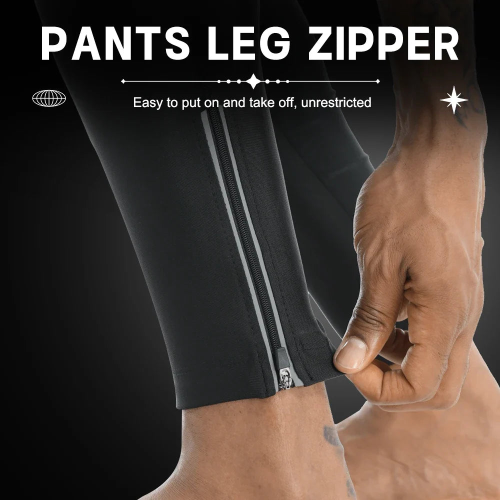 X-TIGER Men's Thermal Cycling Bib Pants – 5D Gel Fleece