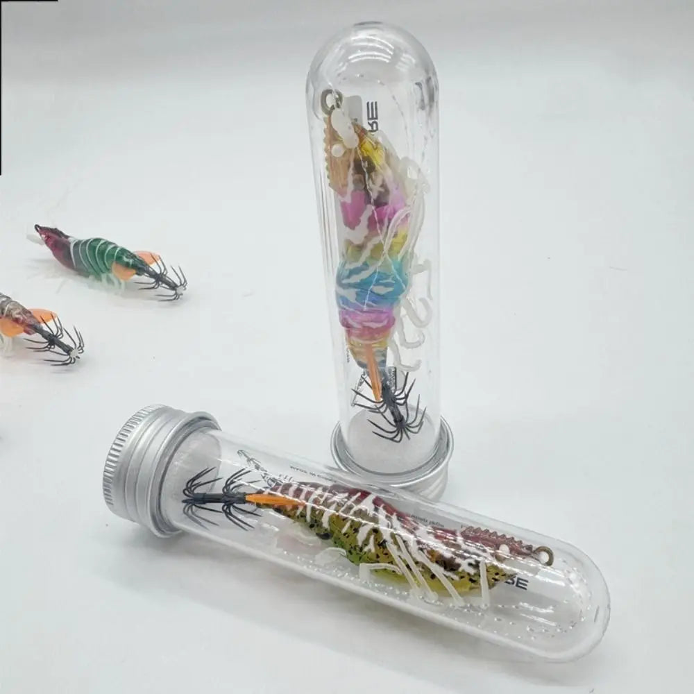 Squid Jig Wood Shrimp Lure 80mm 6.6g – Sinking Sea Fishing