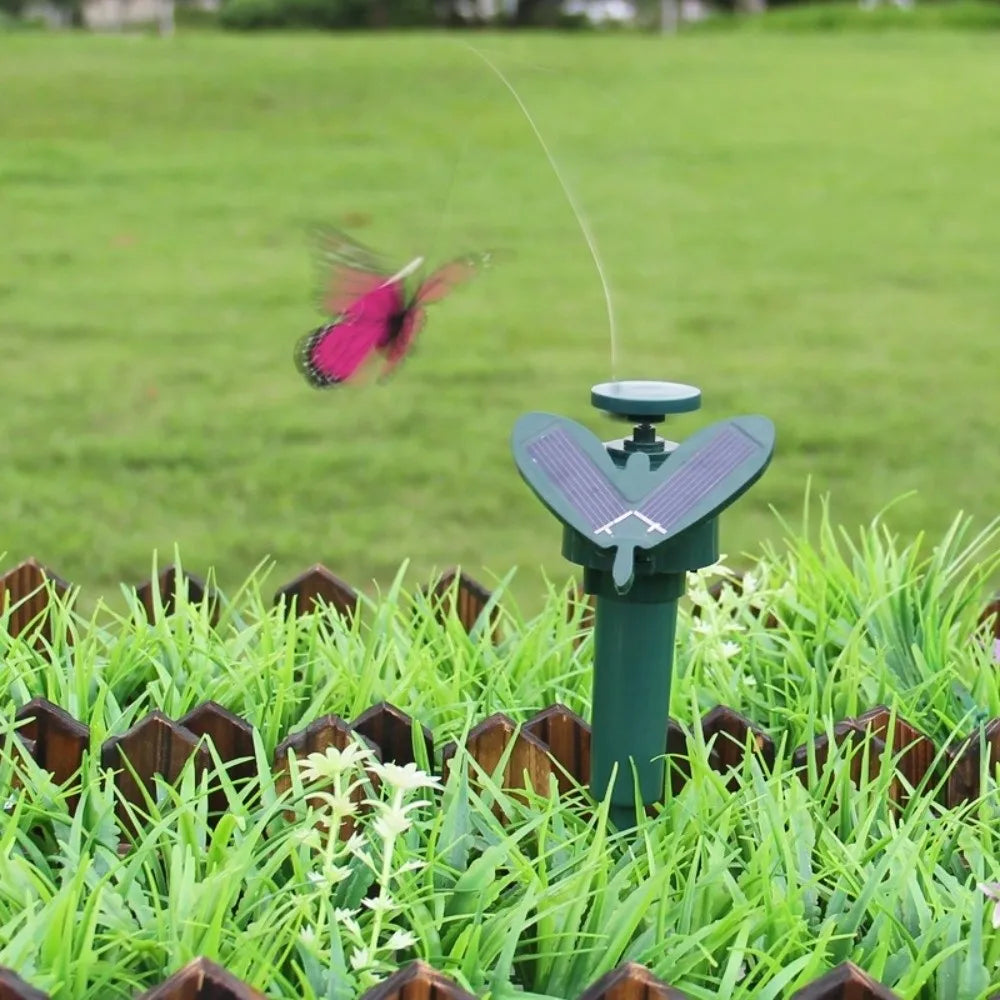 Solar Dancing Bird & Butterfly Garden Stake Ornament | Waterproof