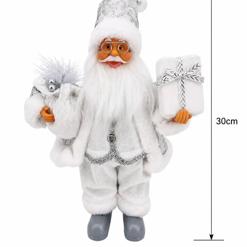 Santa Claus Standing Figurine – Handcrafted Christmas Decor