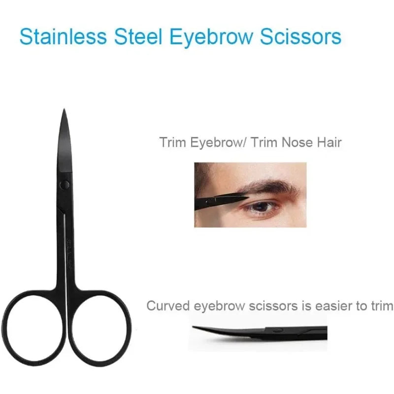 5-in-1 Eyebrow Grooming Kit – Razor, Scissors & Tweezers