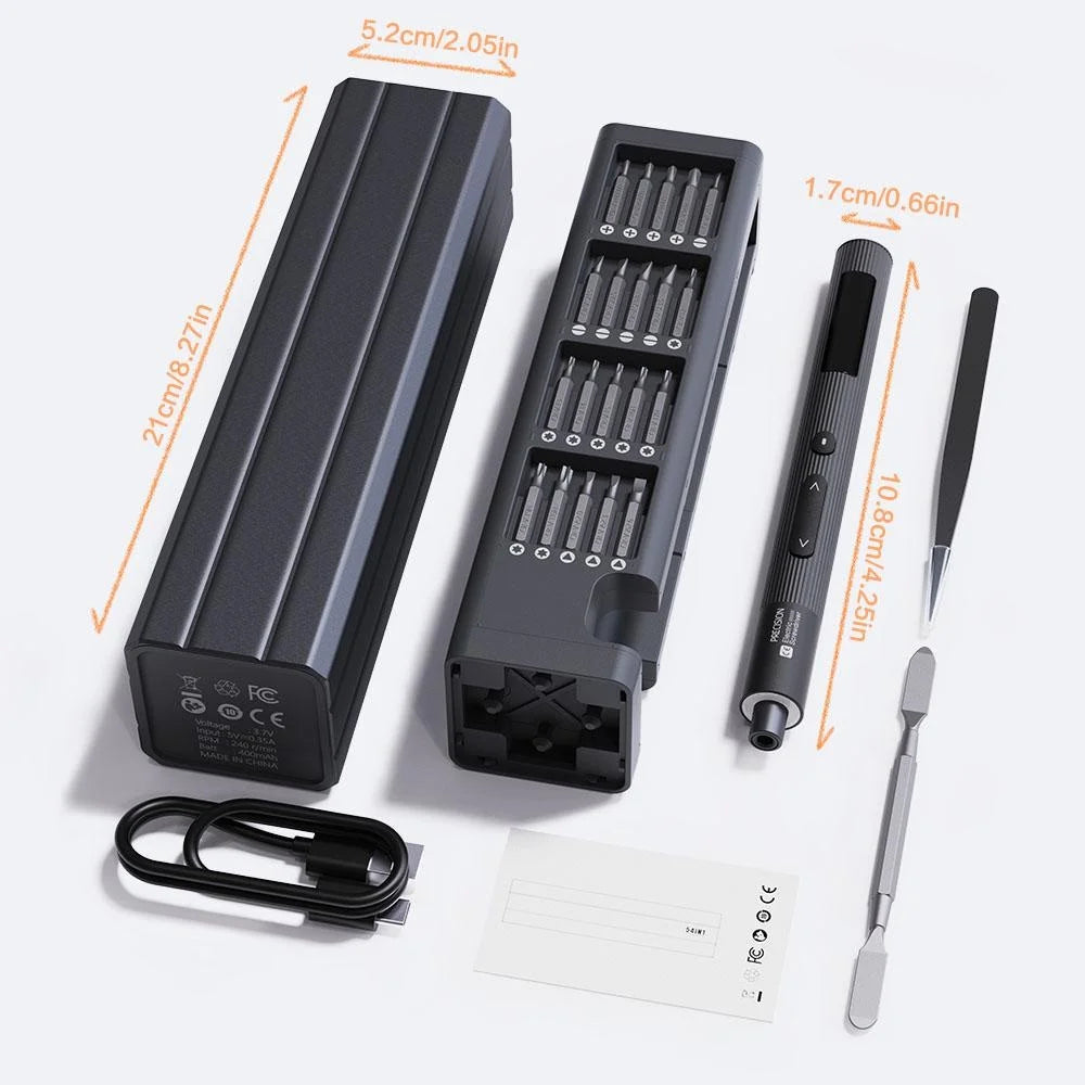 STONEGO 50-in-1 Cordless Electric Screwdriver Set USB-C