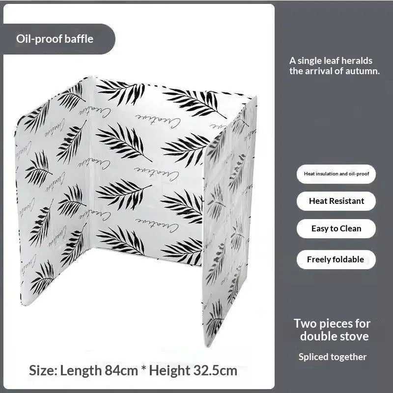 Foldable Aluminum Foil Oil Splatter Guard for Stove – 4 Panel