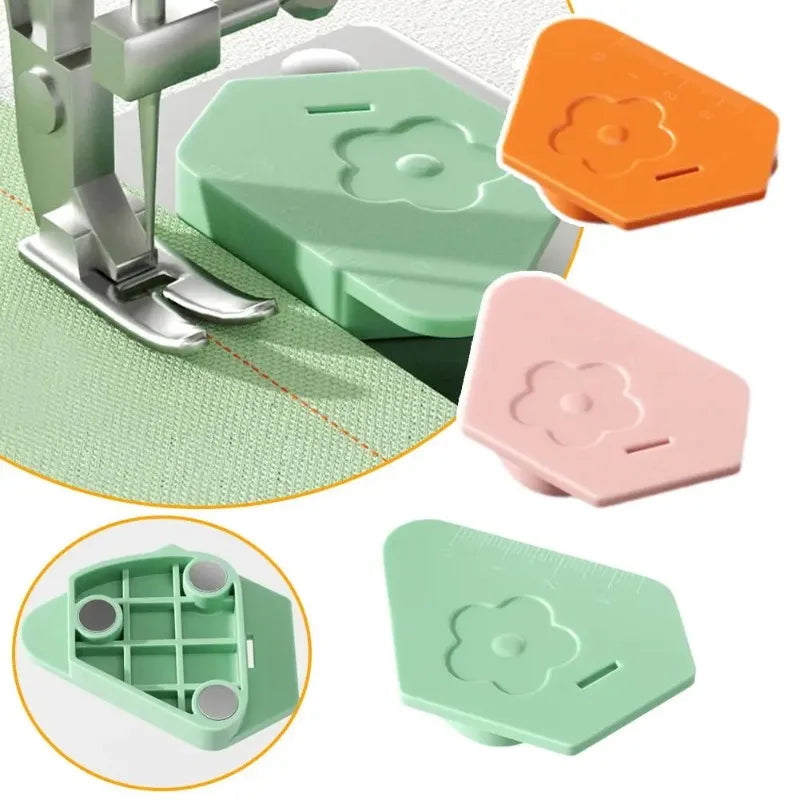 Magnetic Sewing Machine Gauge – Anti-Curl Edge Guide Tool