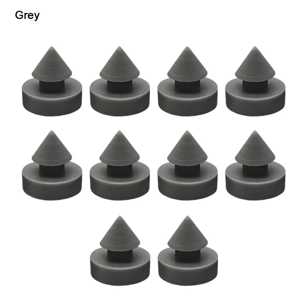 Rubber Elevator Door Bumper Stoppers 12mm | 10-Pack, 3 Colors