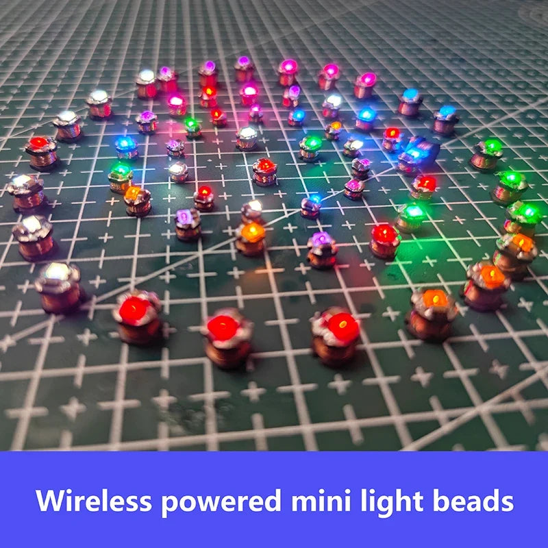 5Pcs DC 5V Wireless Induction LED Lamps for DIY Models & Robots