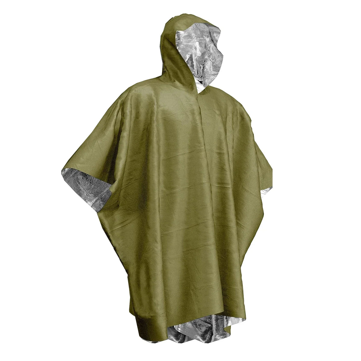 2-in-1 Emergency Rain Poncho & Thermal Survival Blanket