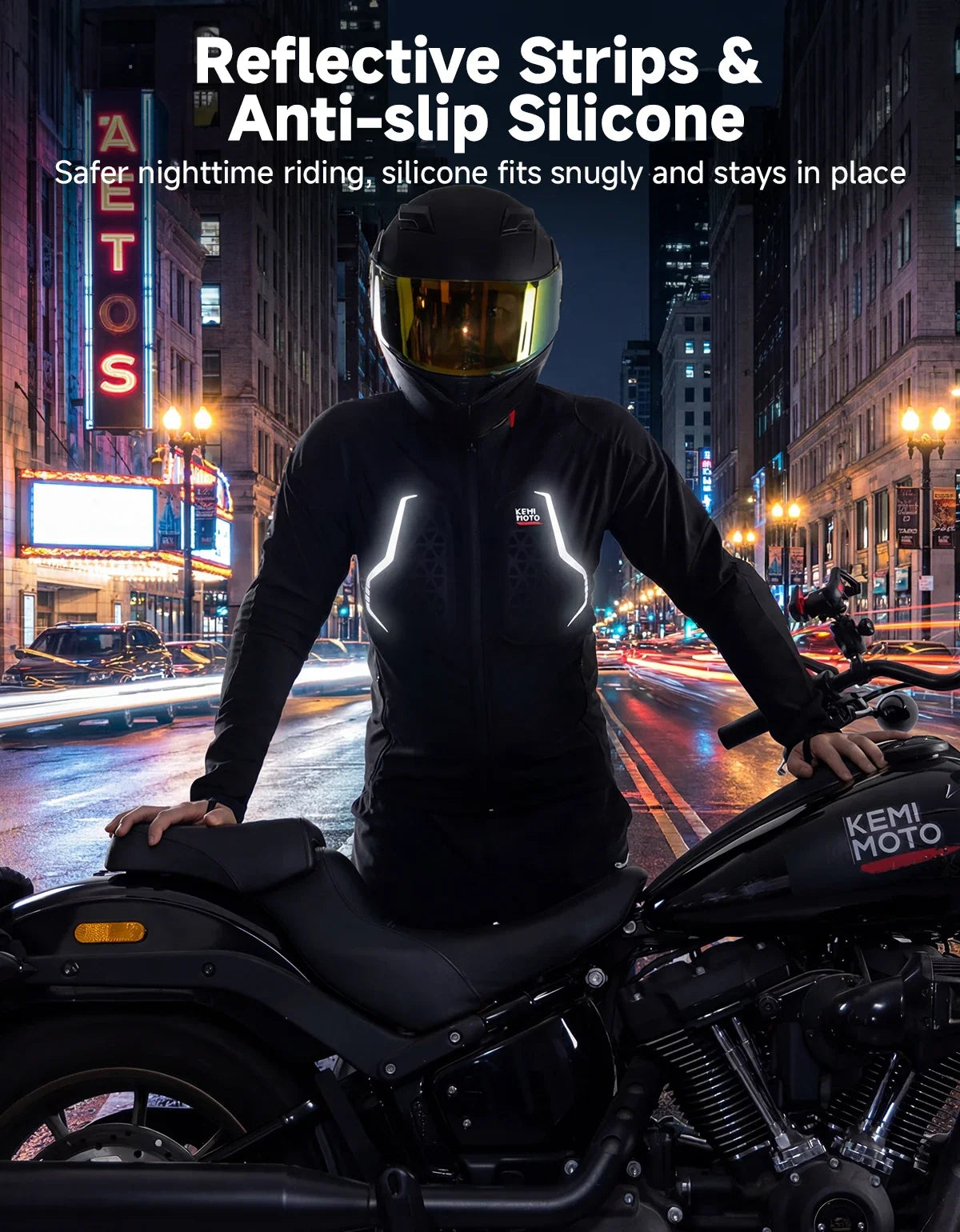 KEMITOUR CE Certified Motorcycle Armor Jacket | Breathable Mesh