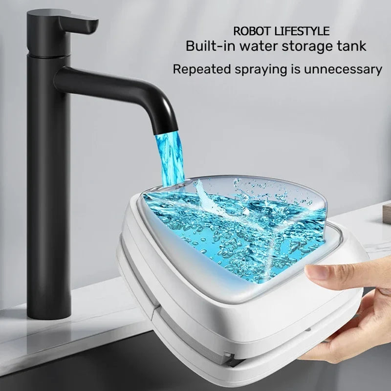 Double-Sided Magnetic Glass Cleaner – Window Wiper for Home