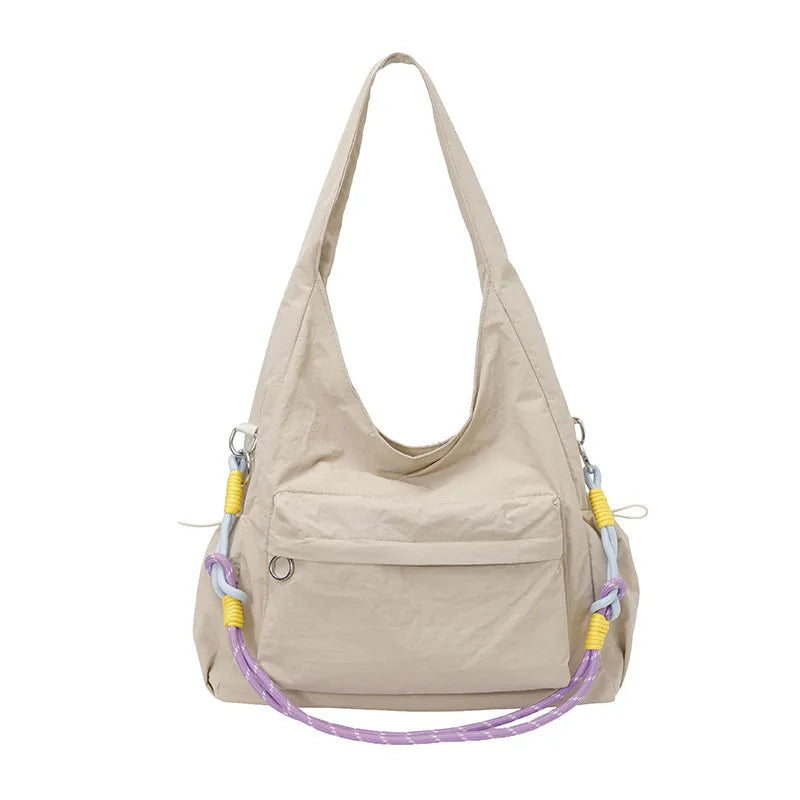 Women's Large Nylon Crossbody Shoulder Bag – Lightweight Travel