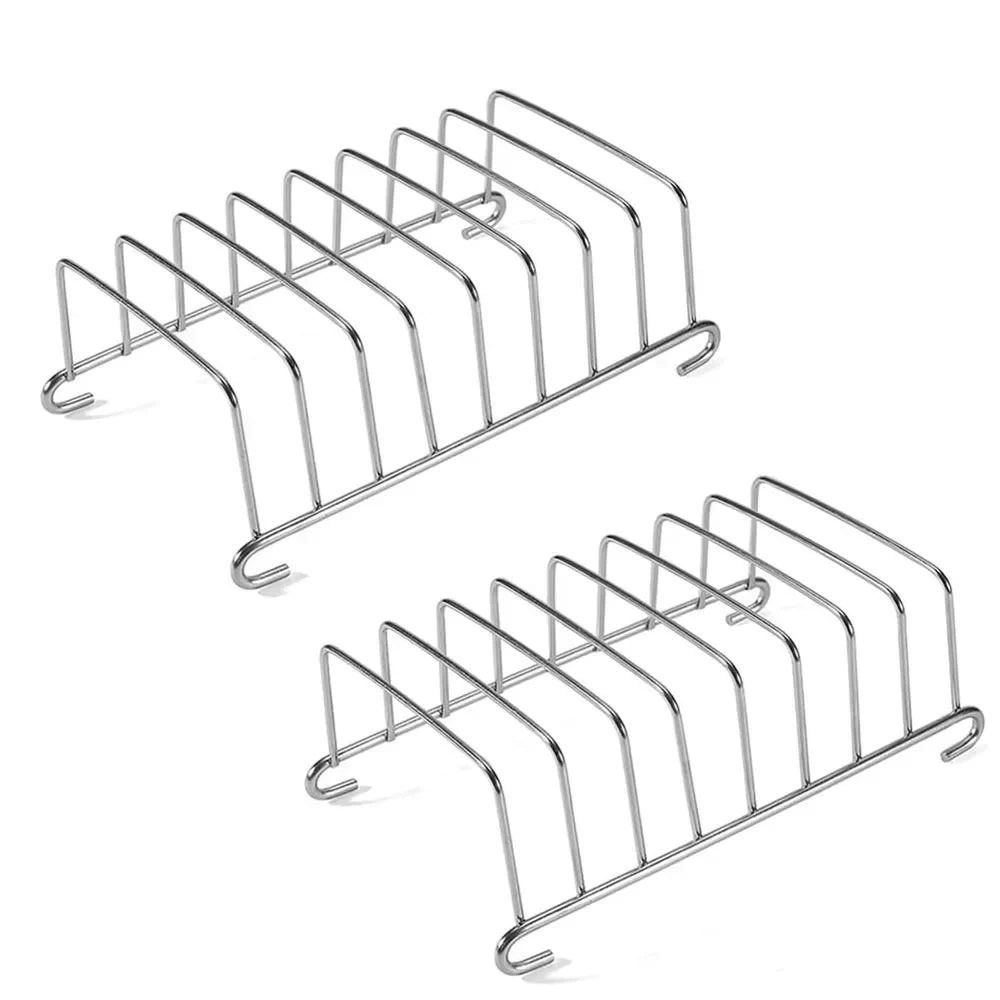 Stainless Steel Bread Cooling Rack & Plate Storage Organizer