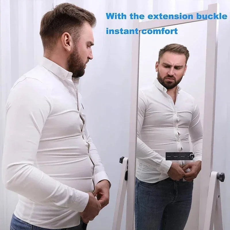 4pcs Elastic Waistband Extension Buckles for Jeans & Maternity