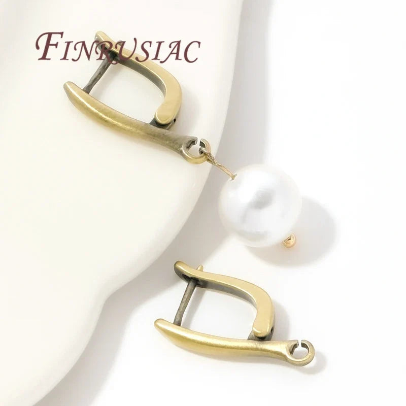 Antique Bronze Brass Earring Clasps – DIY Earwire Findings