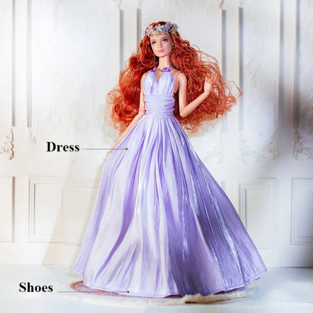 Purple Lace Doll Clothes Set | 1/6 Scale Fashion Doll Outfit