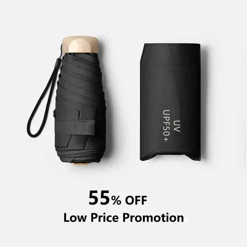 Mini UV Protection Pocket Parasol – Compact Folding Umbrella