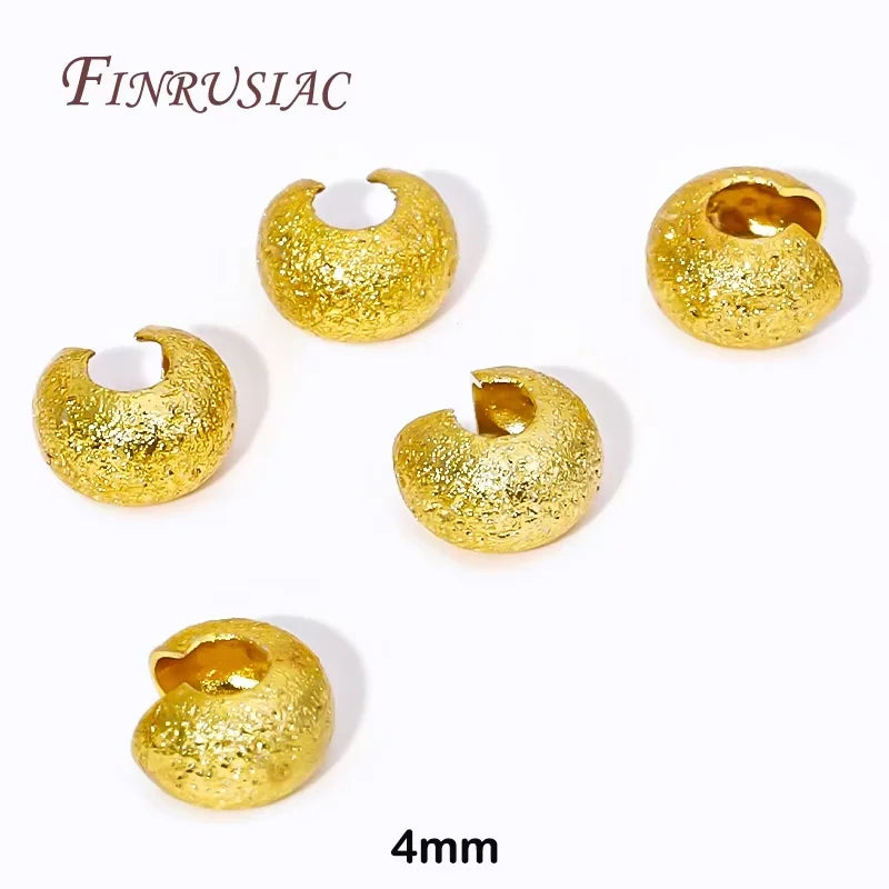 18K Gold Plated End Caps & U-Shape Wire Protectors | Jewelry