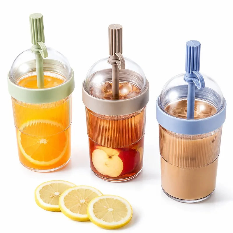 17oz Reusable Coffee Tumbler with Lid & Straw | Nixie Travel Mug