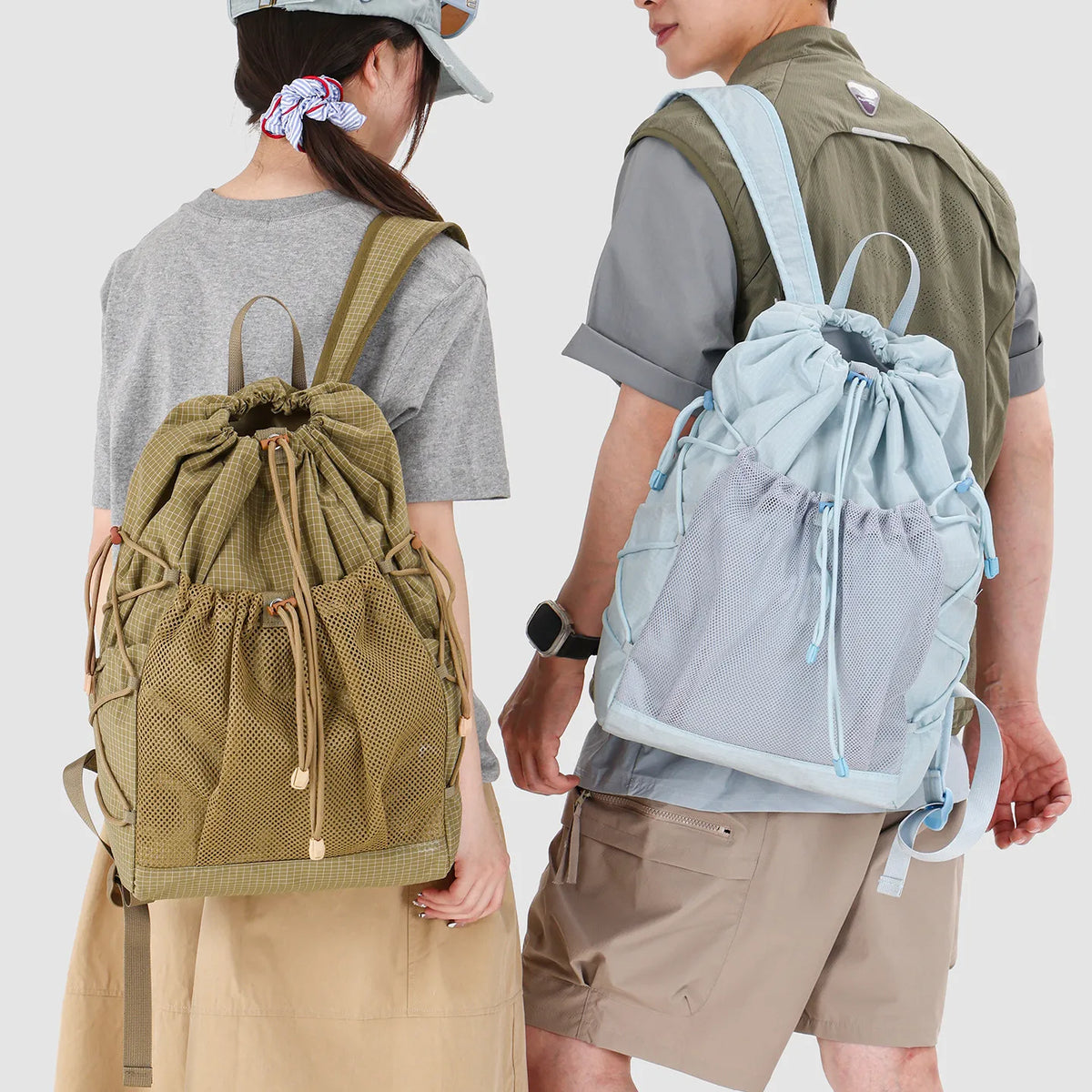 Lightweight Drawstring Backpack – Hiking, Travel & College