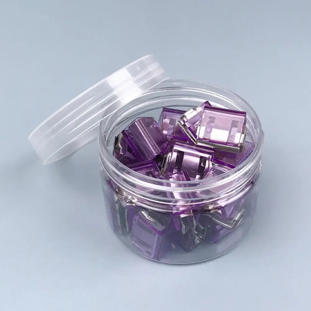 Transparent Push Clips with Storage Case | 20 or 40 Pcs