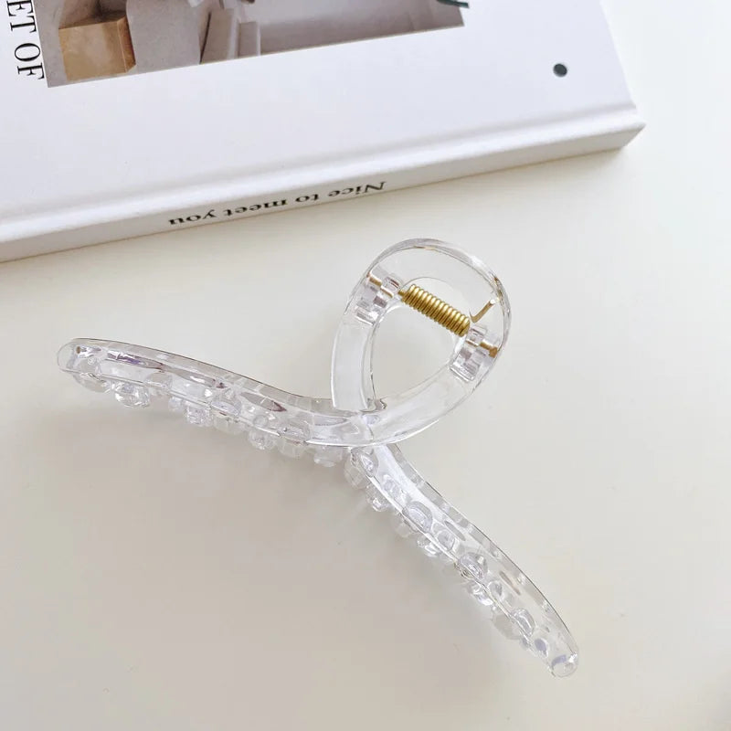 Large Acrylic Hair Claw Clip – Korean Geometric Barrette
