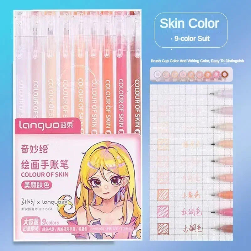 Glitter Gel Pen Set 162 Colors – 0.5mm & 1.0mm Art Pens