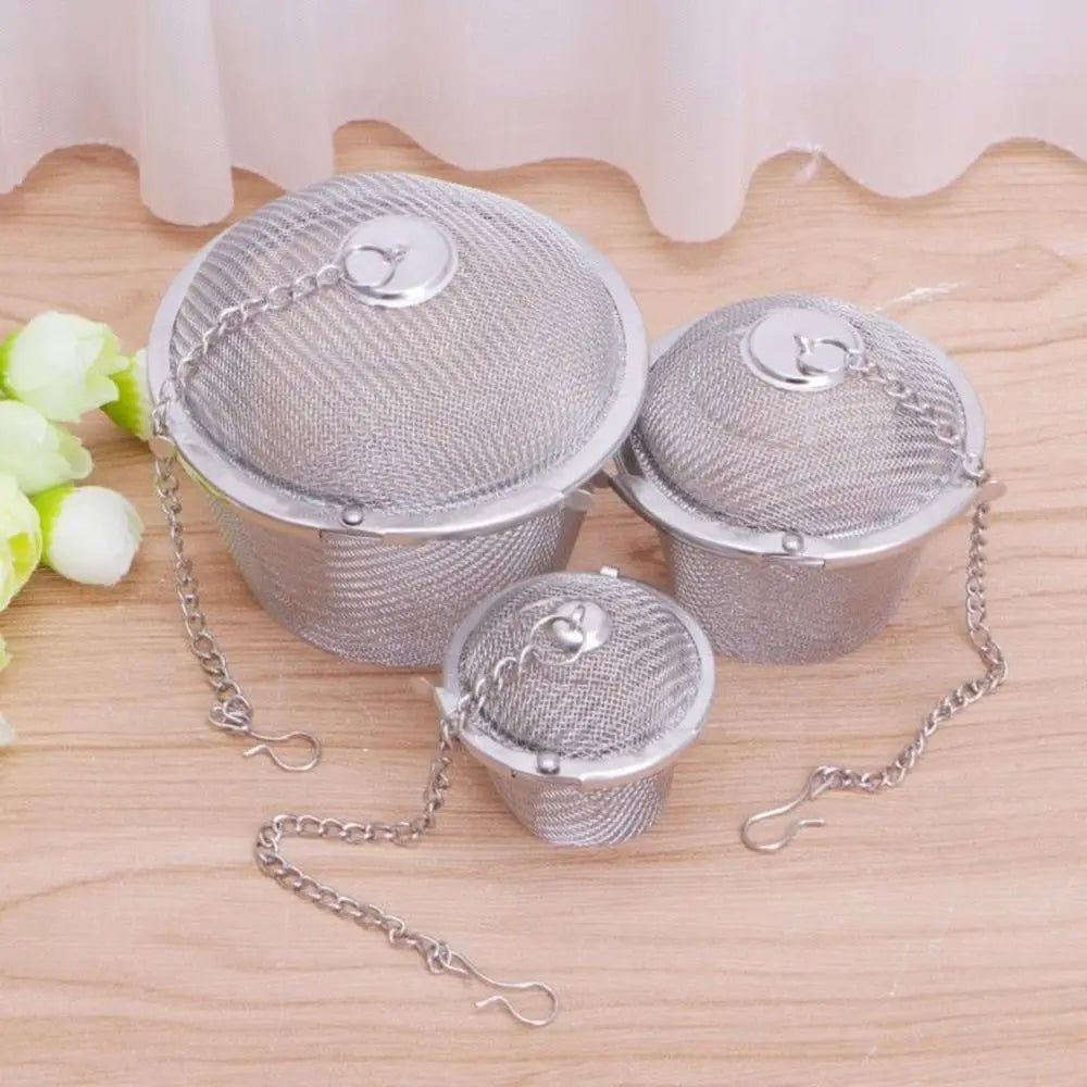 Stainless Steel Tea Ball Infuser – Loose Leaf & Herbal Mesh