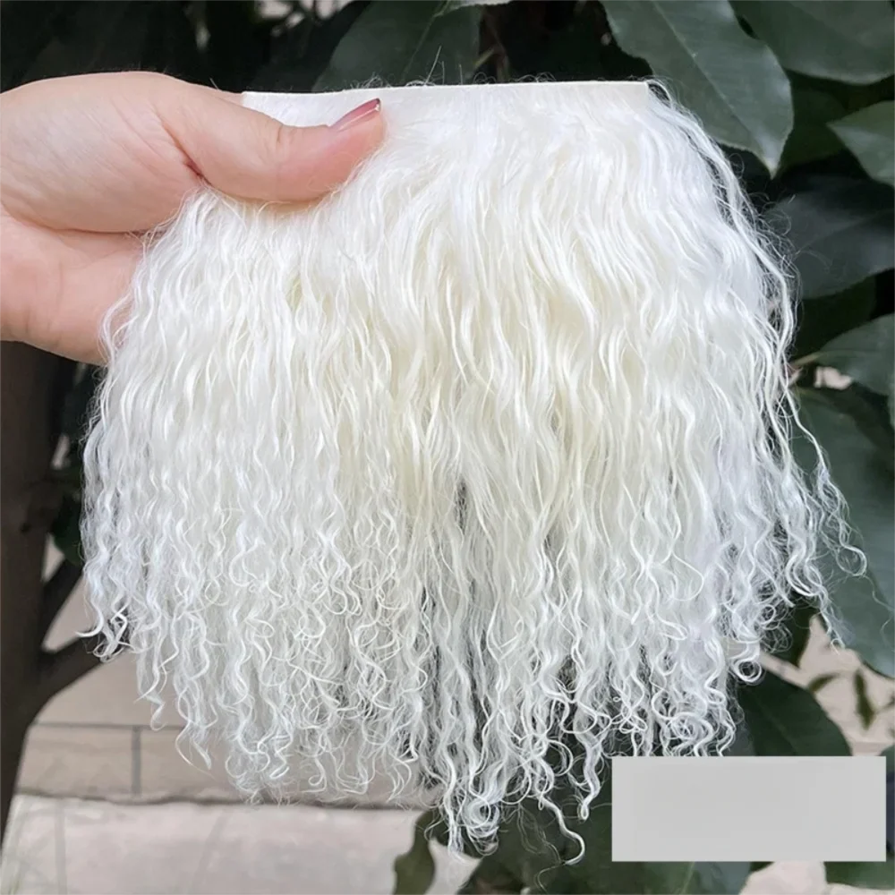 Mohair Lamb Wool Curly Hair Weft – DIY Doll Wig Extensions