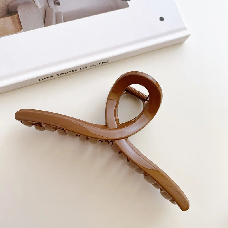 Large Acrylic Hair Claw Clip – Korean Geometric Barrette