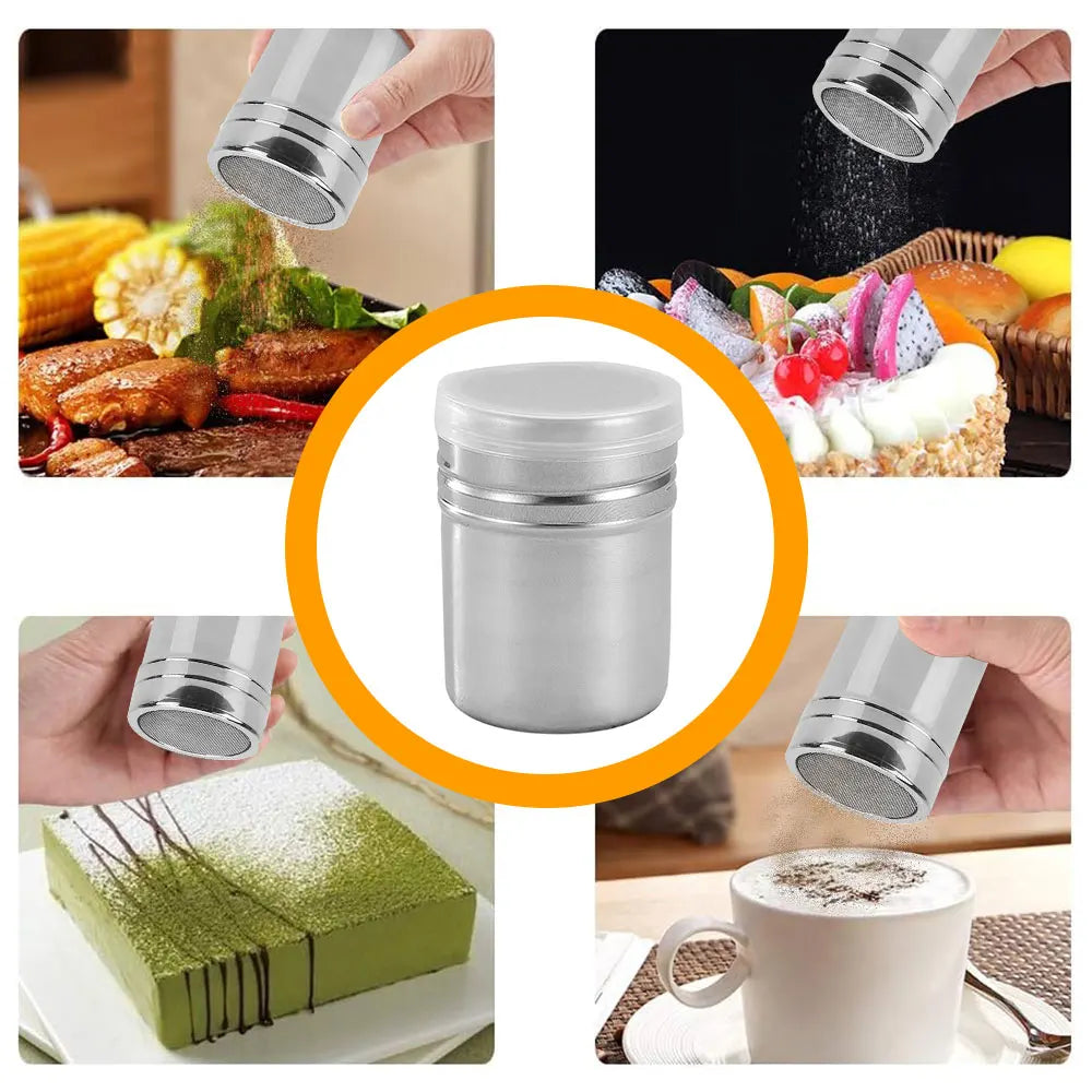 Stainless Steel Spice Jars with Lids – Seasoning Storage Containers