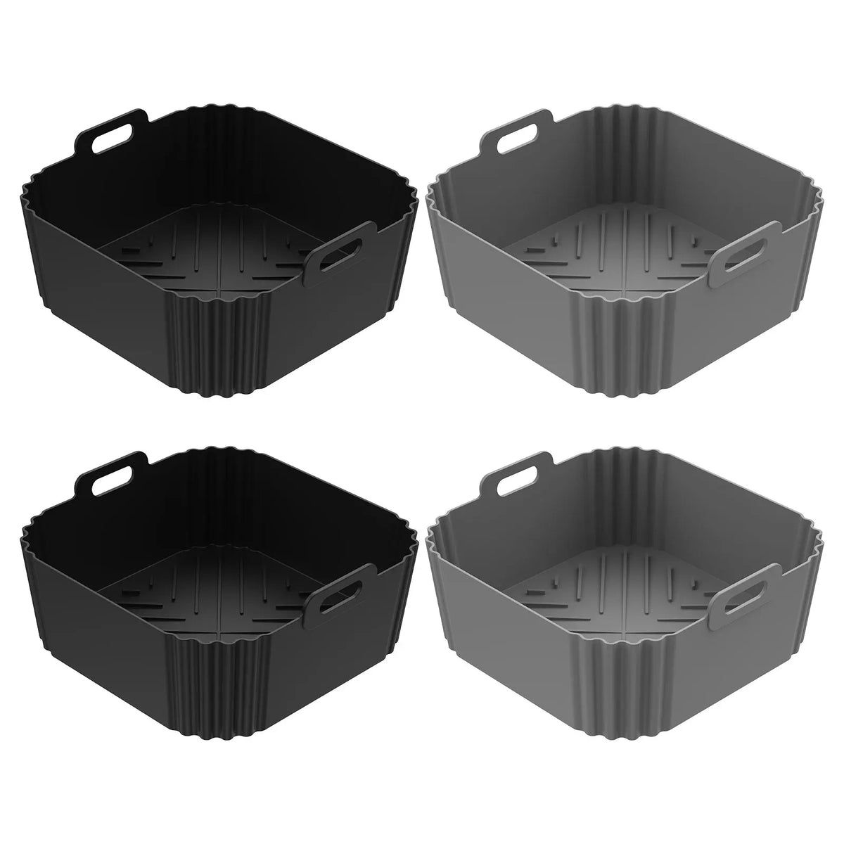 Silicone Air Fryer Liner – Reusable Square Baking Pan Tray
