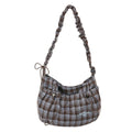 Vintage Plaid Crossbody Bag – Large Capacity Women's Shoulder Bag