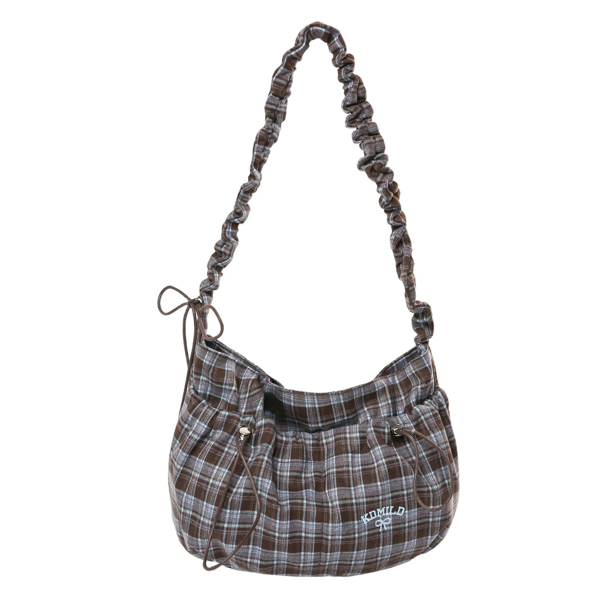 Vintage Plaid Crossbody Bag – Large Capacity Women's Shoulder Bag