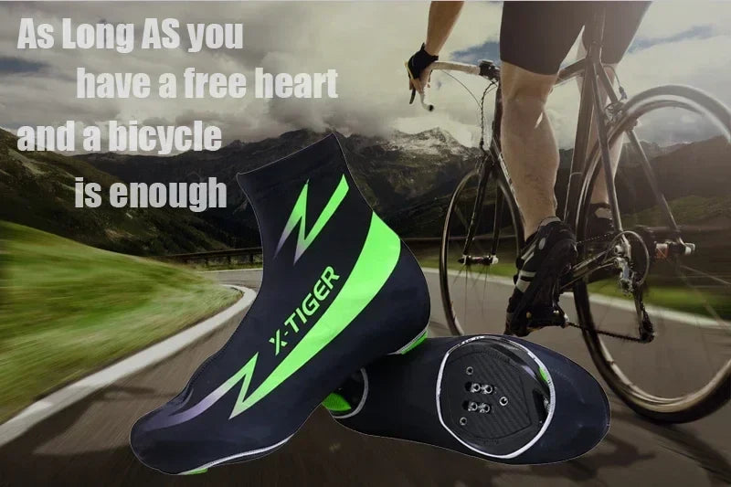 X-TIGER Winter Thermal Cycling Overshoes | Fleece Bike Shoe Cover