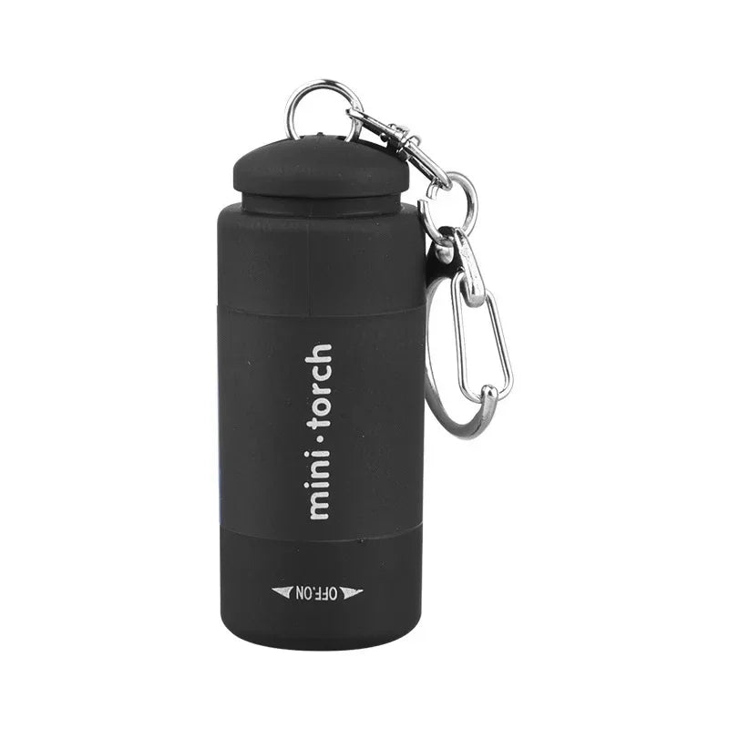 USB Rechargeable LED Keychain Flashlight – Waterproof Pocket Torch