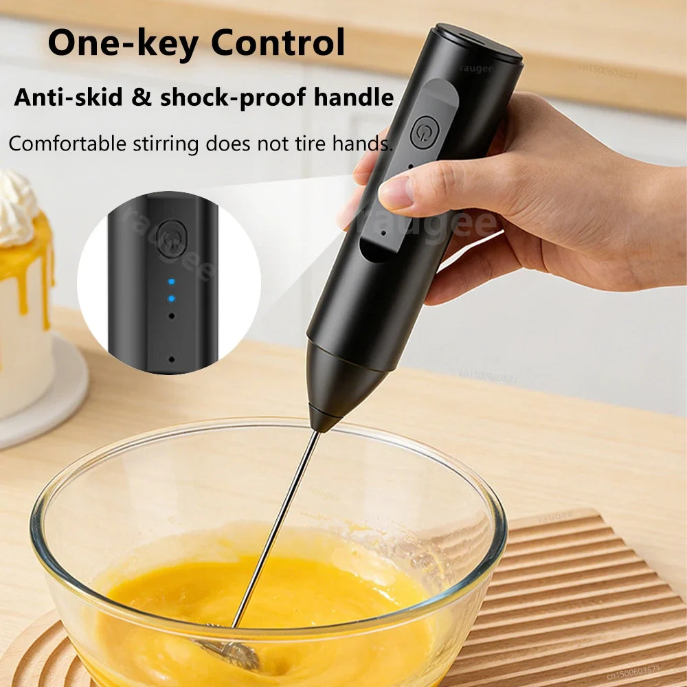 Raugee Rechargeable Handheld Milk Frother & Coffee Whisk