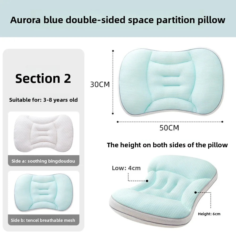 Reversible Baby Pillow – Soft Breathable Toddler Sleep Pillow