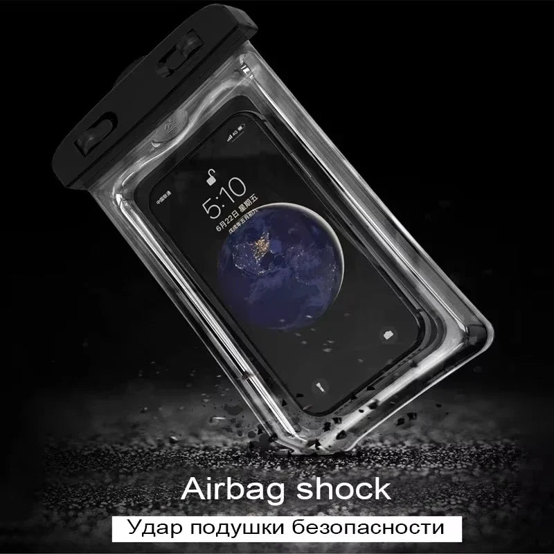 Waterproof Phone Pouch Luminous Dry Bag | Touchscreen