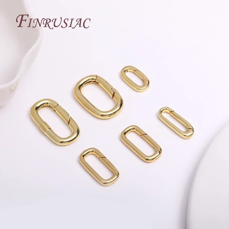 18K Gold Plated Carabiner Clasps – DIY Jewelry Findings