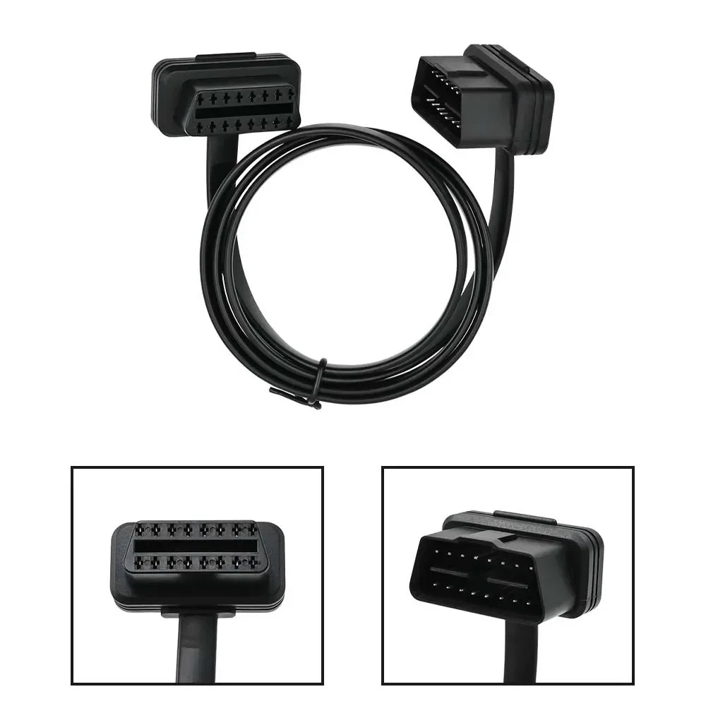OBD2 16-Pin Flat Extension Cable – 30CM, 60CM & 100CM
