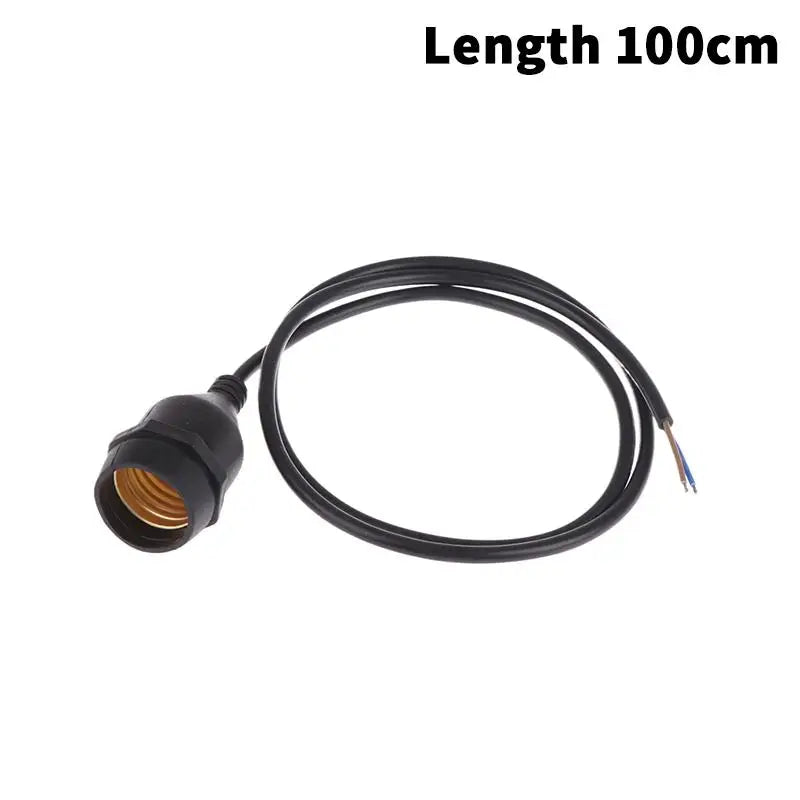 Waterproof E27 Lamp Holder with Power Cord Socket | 20–200CM