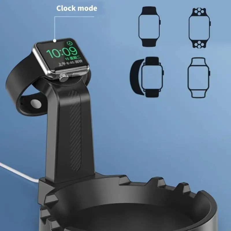 Watch Charging Stand with Storage Tray & Anti-Slip Base
