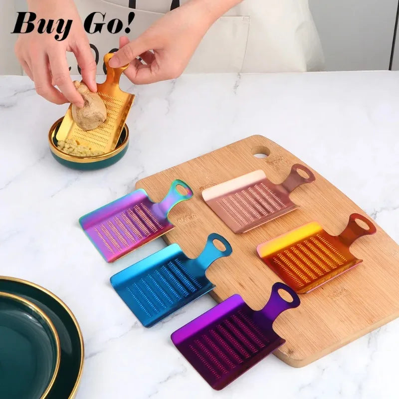 Stainless Steel Ginger Grater & Garlic Grinder Kitchen Tool