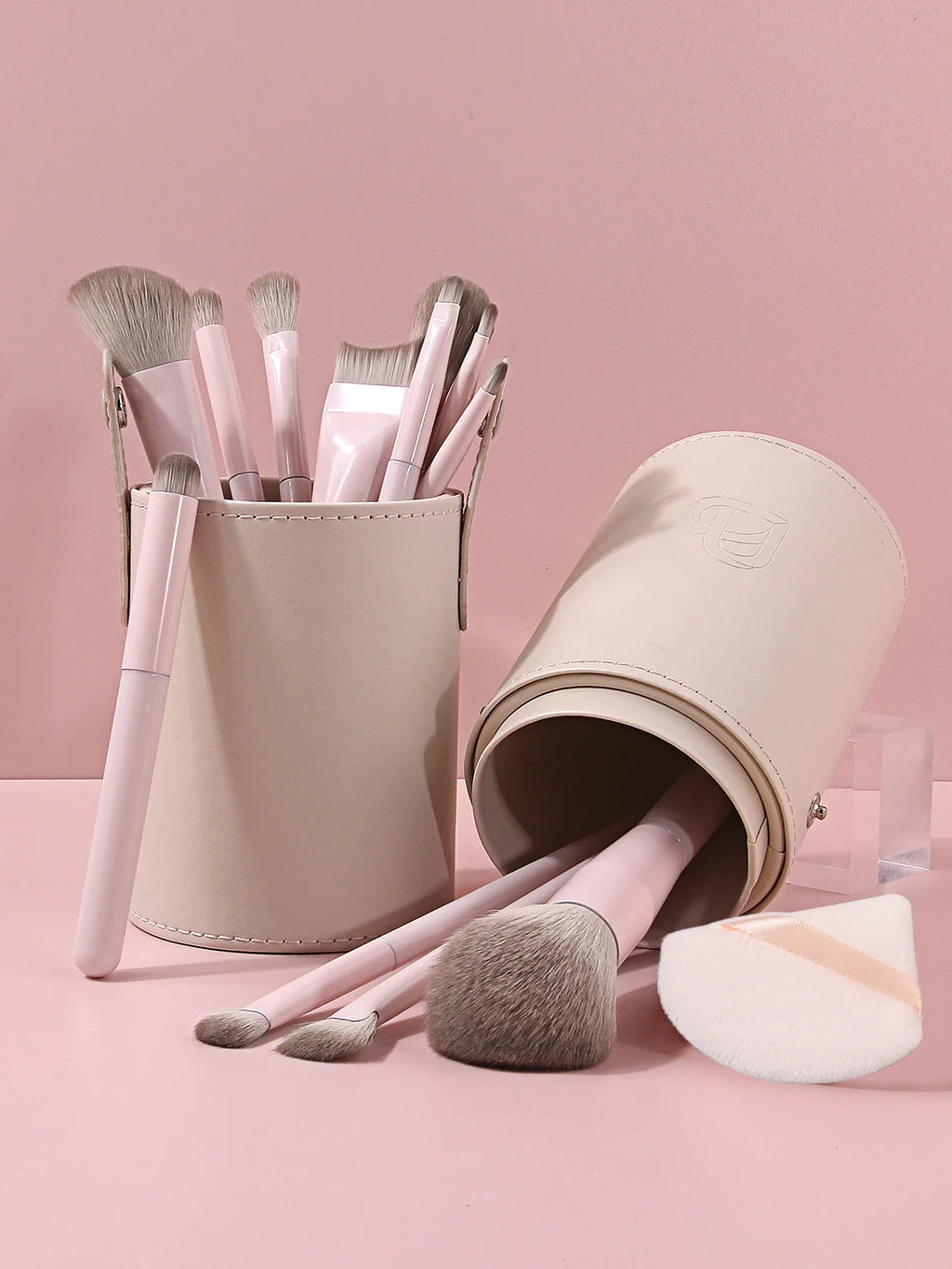 15-Pc Professional Makeup Brush Set with Travel Case | Nixie