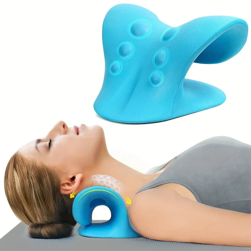 C-Shaped Neck Traction Pillow – Cervical Alignment Support