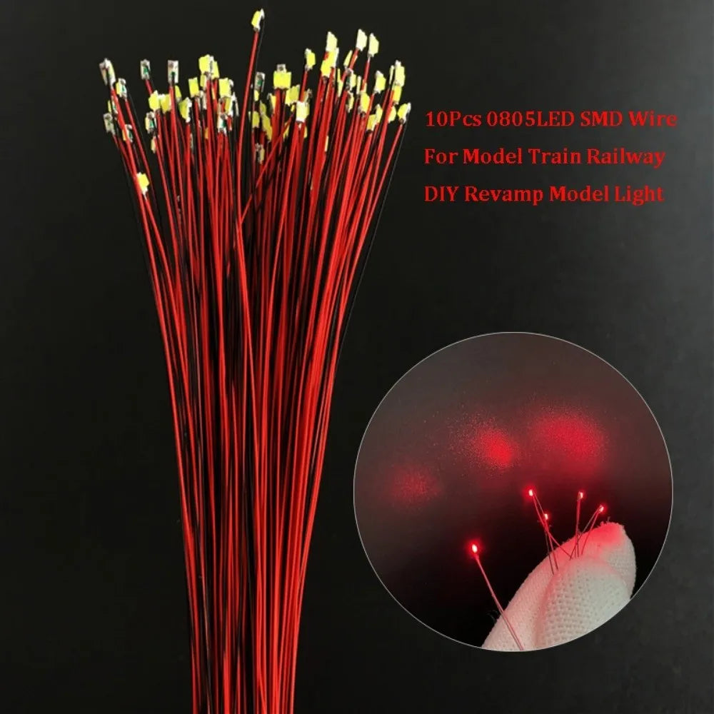 SMD 0805 Pre-Wired LED Lights for HO N OO Scale Model Trains